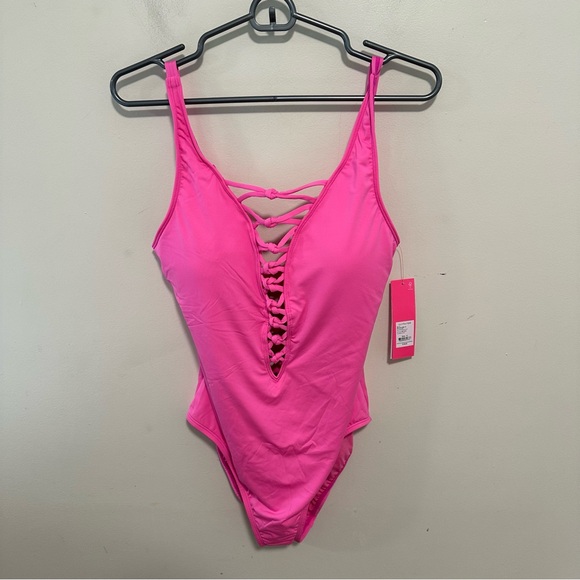 Lilly Pulitzer Other - Lilly Pulitzer NWT Pink Isle Lattice One-Piece Swimsuit